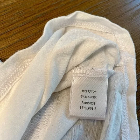 FIT Fashion Inspire Train Open Back Work in Progress Twisted Active Tank White - Picture 5 of 6